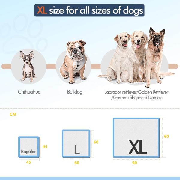 Leak Proof 5 Layer Training Pads for Dogs and Cats Eco Friendly Disposable Pet Pee Pads