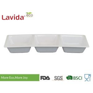 China Waterproof Melamine White Serving Tray High Temperature Tolerance Phthalate Free on sale China Waterproof Melamine White Serving Tray High Temperature Tolerance Phthalate Free on sale