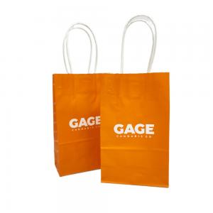 China SGS Paper Shopping Bags With Handles For Supermarket Goods Snacks Clothes Shoes wholesale