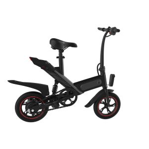 China Women Compact Folding Electric Bike , Balck Pure Electric Foldable Ebike on sale