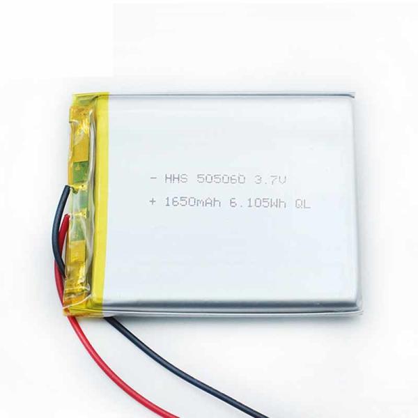 Quality 1C Discharge 3.7V 1650mAh Lipo Polymer Battery Pack PL505060 for sale