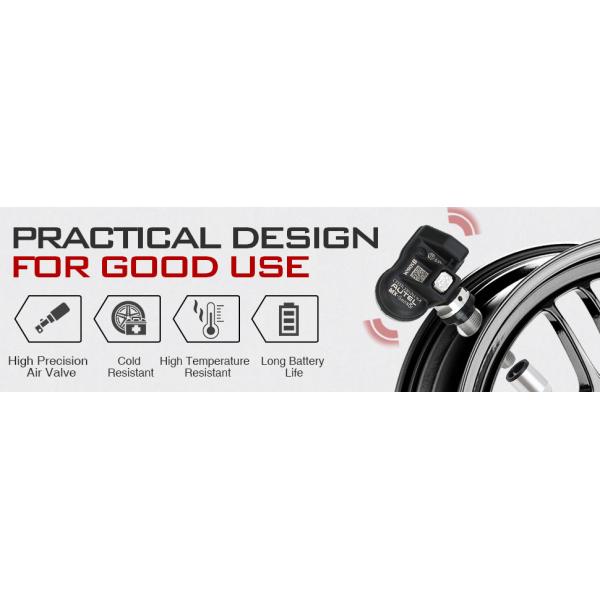 Autel MX Sensor 315MHz+433MHz 2 in 1 Universal Programmable TPMS Sensor Metal/Rubber OE Level