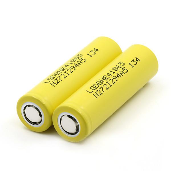 Quality Genuine 3.6V 18650 HE4 2500mAh High Drain 20A E-Cig Battery for LG for sale