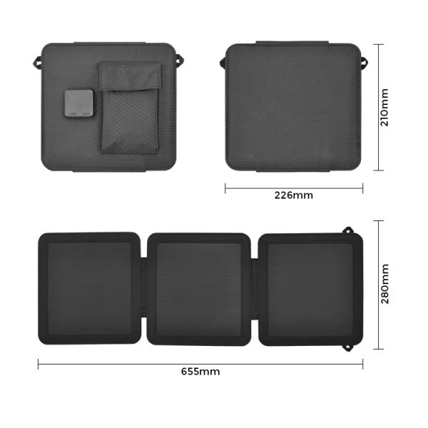 Camping 21W Foldable Sunpower Solar Mobile Charger Portable Solar Panel with USB Port