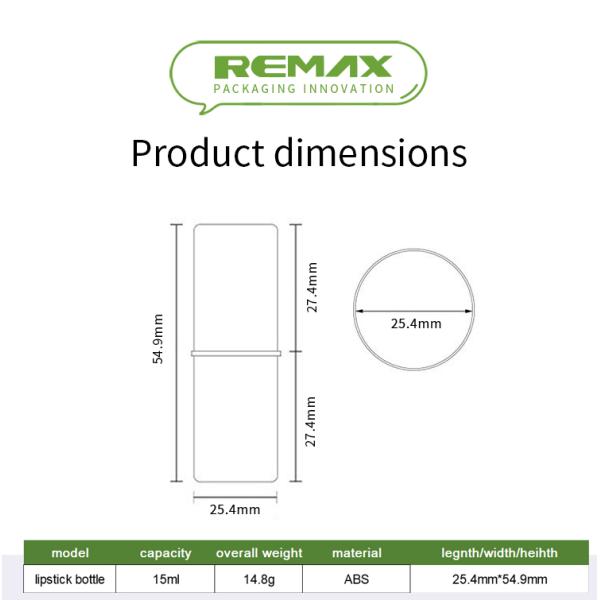 Empty Plastic Deodorant Stick Container for DIY Deodorant