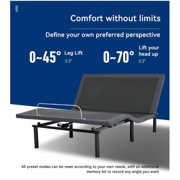 Comfort Smart Adjustable Bed Zero Gravity Anti Snoring Smart Modern Bed