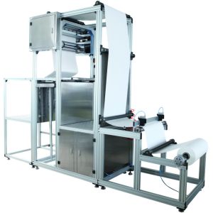 China HEPA Glass Fiber Filter Pleating Machine 10m / Min Production Speed Durable Mini Pleating Machine on sale