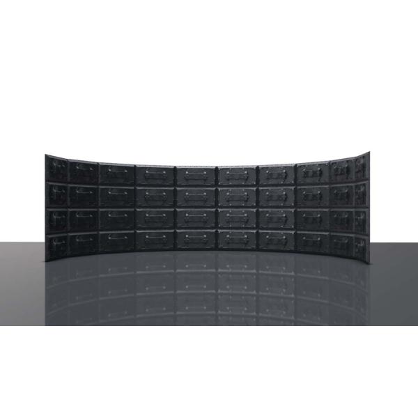 P2.97 Outdoor LED Display Module Smart 250x500mm Cabinet With Front Service