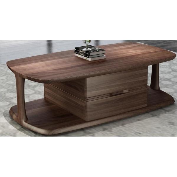 2017 New design of Interior Fitout Apartment Furniture Doube / King bed by Walnut wood for hot sale