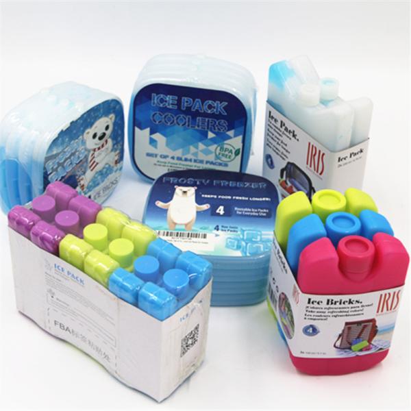 Custom Color HDPE Plastic Reusable Cool Cooler Lunch Ice Packs for Lunch Cooler Bags