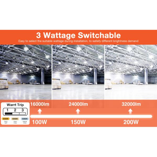 150LM/W Diet Cast Aluminum Round High Bay LED Lights Waterproof For Warehouse