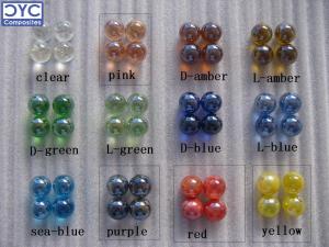 China CYC Colorful Glass Marble Balls for Decoration on sale