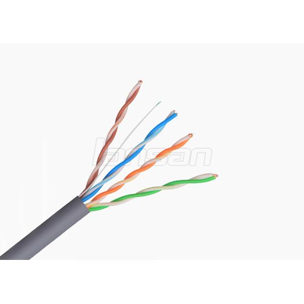 100Mhz UTP HDPE Cat5e Lan Cable CCC Unshielded 24AWG 0.50mm Al Foil