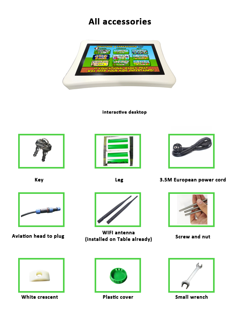 43 Inch 4K Resolution Interactive Touch Table with Quad-core Proces