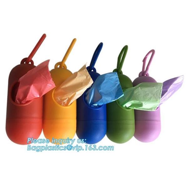 Pet product house shape dog waste bags with dispenser and leash clip, Pet Waste Bag Removal Disposal Heavy Duty Earth Fr