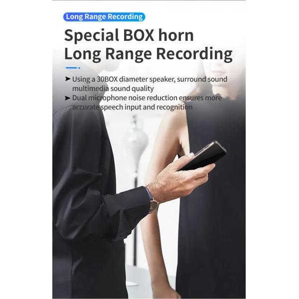 Smart M10 AI Language Voice Translator Recorder ChatGPT For Overseas Travel