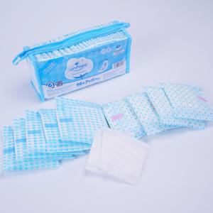 China Negative Ion Organic Cotton Women Pads with Intertek Certificate and Winged Design on sale