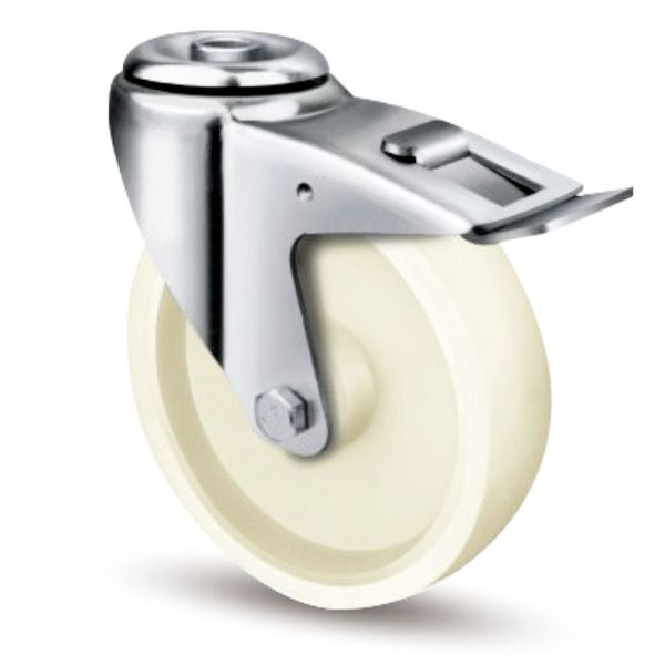 100mm European Plastic Transport Casters Swivel Trolley Industrial 4 Inch Nylon Caster Wheels