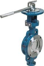China Automatic Double Flanged Butterfly Valve , Blue Threaded Butterfly Valve wholesale