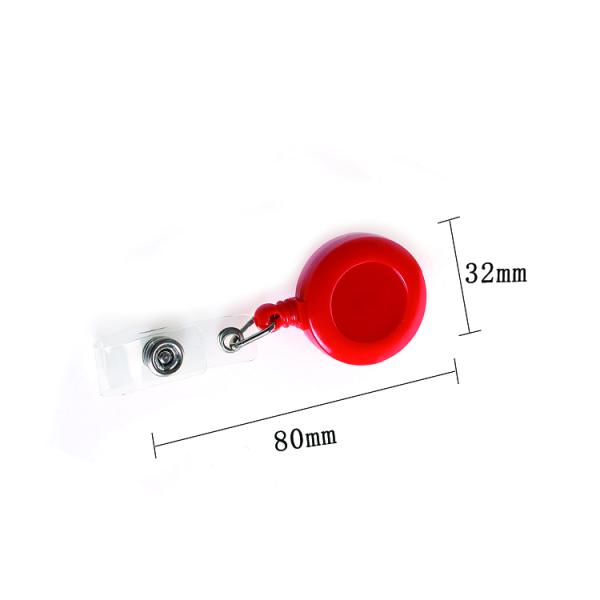 Deyi Badge Reel Badge Holder Retractable Clip Colored Retractable with Belt Clip for Teachers, Students, Office