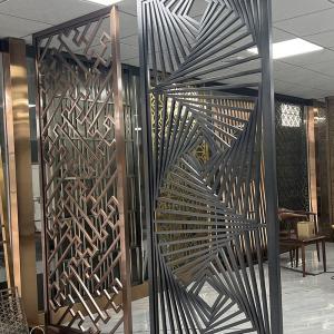 China High End Wall Art Stainless Steel Divider Screen Partition For Bedroom Design wholesale