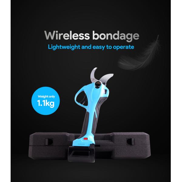 Swansoft 25.2V Cordless 40mm electric pruning shears with LED Display Screen Finger Protection