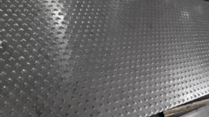 China 5 Bar Thread Checkered Aluminum Sheet For Building , Curtain Wall wholesale