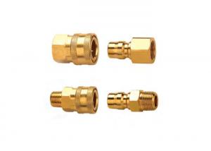China Hydraulic Brass Quick Coupling 1/8 For Non Valved Applications on sale