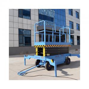 China Portable 8-14m Electric Self-propelled Mobile Aerial Working Platform double Mast Vertical Lift Table wholesale