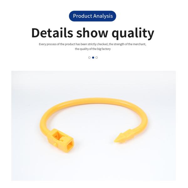 82mm Long Lasting Perment Bull Nose Ring In Yellow For Nose Piercing