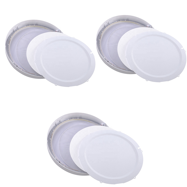 Indoor Recessed 6W Flat Panel LED Lights Frameless Aluminium Housing