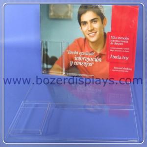 China Acrylic Wallmount Sign Holder with Brochure Pocket on sale