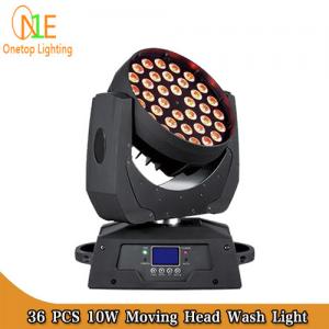 China Concert stage light 36pcs 10w 4IN1 Washer LED Moving head RGBW wash light wholesale