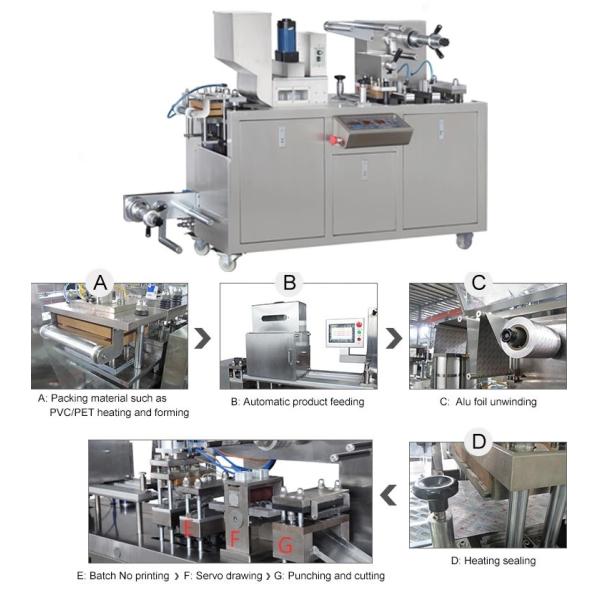 Capsule Blister Packaging Equipment , Pharmacy Blister Packaging Machine