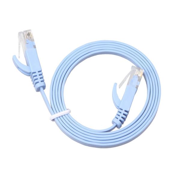 CAT 6 Network Flat Patch Cable Blue 0.5m 1m 2m To 100m Bandwidth 350MHz