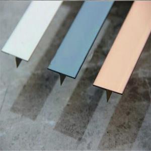 China 304 316 Stainless Steel Tile Trim Interior Decorative 304 Grade Tile Profiles Titanium Trim Tile Accessories on sale