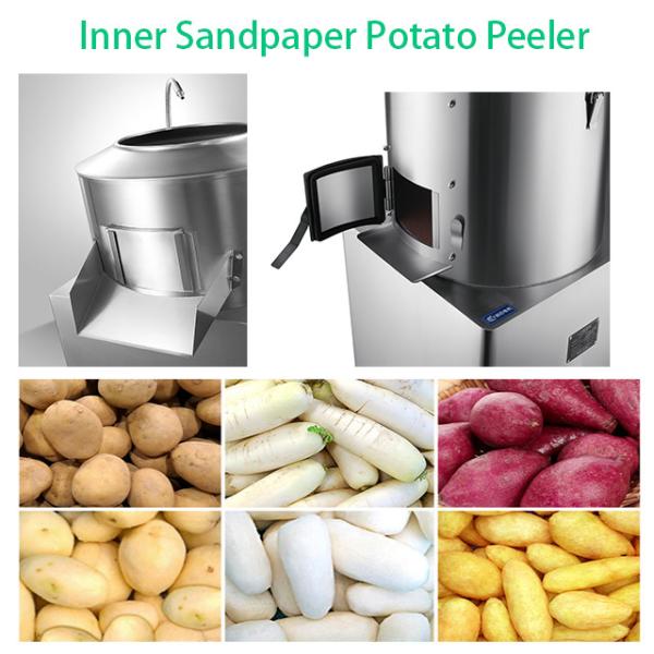 140r/min TP350 Food Processing Machinery 240kg/h Commercial Potato Peeler Machine