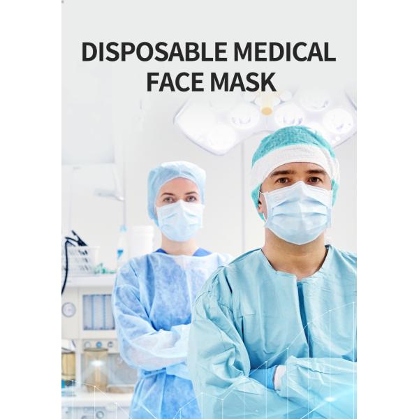 Black Blue 3 Layer Surgical Mask Medical Disposable Custom Logo