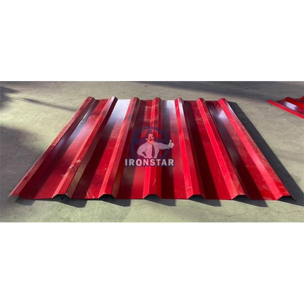 7 rib trapezoidal roofing sheet roll forming machine