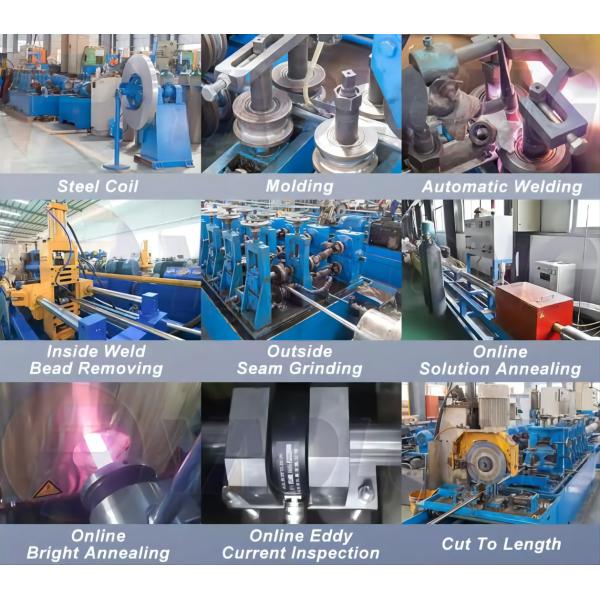 2B 2507 Stainless Seamless Tubing Cold Hot Rolled 430 0.3mm-100mm DIN JIS