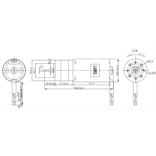 General Fan Motor Brushless Motor DC 48V Load Speed 7000 Rpm Electric Motor For FAN