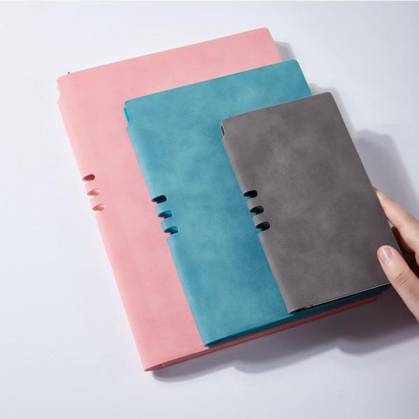 Soft Cover Pu Leather Notebook with Elastic Pen Holder Customized Paper Notebook