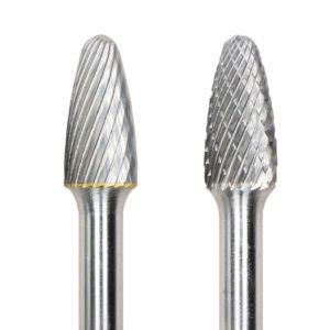 China SF Tree Shape Radius End Single Cut Tungsten Carbide Burr With 6mm Shank wholesale