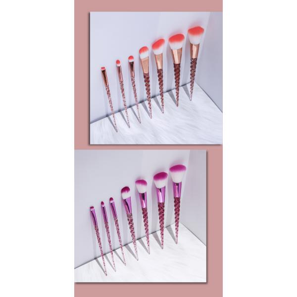4pcs Natural Hair Facial Makeup Brushes Eco Friendly 8 Times Coating