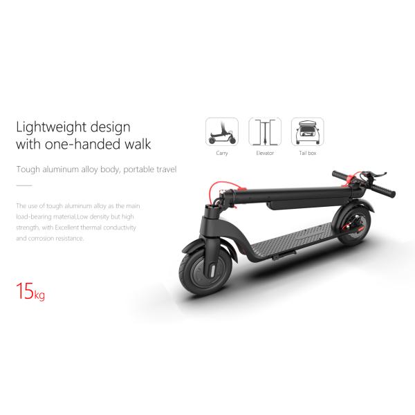 EU/US Warehouse Delivery 350W X8 Folding E-Scooter 10inch 10Ah Electric Scooters for Bluetooth Connectivity