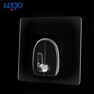 China WGO Self Adhesive PC clear coat hook Heavy Duty For Hanging Coat Towel Kitchen Bathroom Waterproof Rustproof wholesale