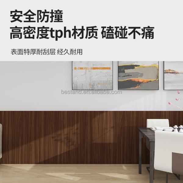 OEM Waterproof Floor Stickers Vinyl TPH Flooring Sticker 0.46mm Thickness