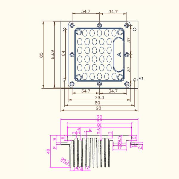 White Color 1500mA LED Flood Light Module 4000K Color Temperature