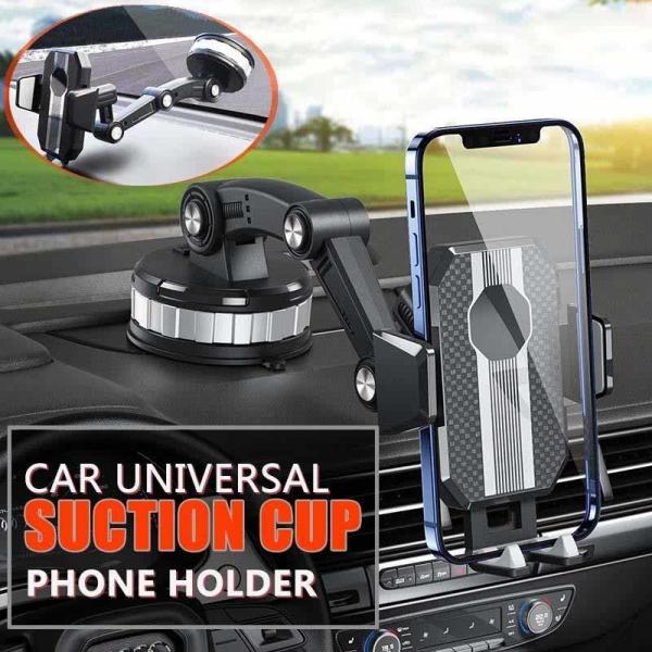 One Button Release Universal Car Dashboard Phone Holder 360 Degree Rotation 88mm