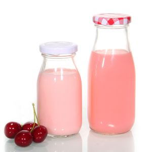 200ml Recycled Glass Milk Bottle Beverage Packaging OEM